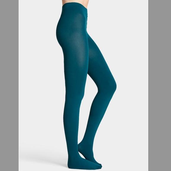 Sea green solid essential tights made in Italy NWT - Picture 1 of 6